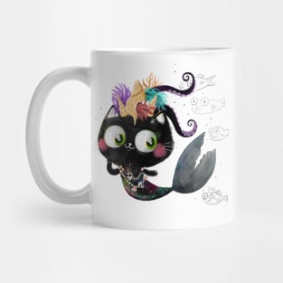 Mermaid Cat Princess Mug